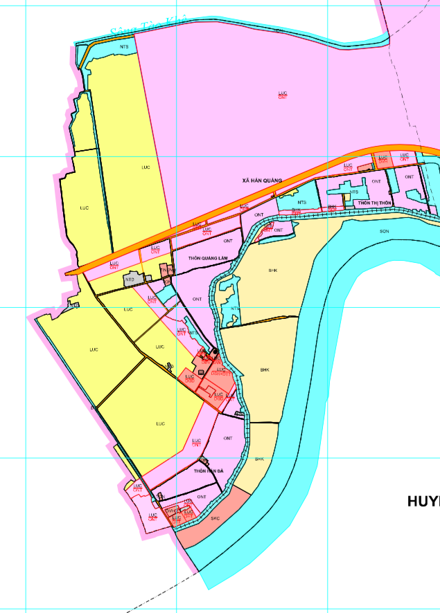 Bản đồ quy hoạch sử dụng đất xã Hán Quảng, Quế Võ, Bắc Ninh - Ảnh 2.