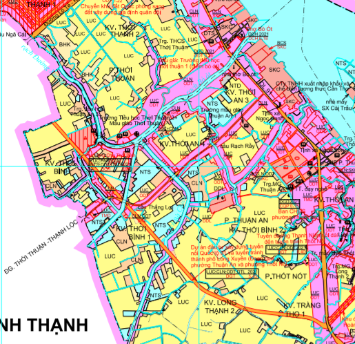 Bản đồ quy hoạch sử dụng đất phường Thuận An, quận Thốt Nốt, Quận Thốt Nốt - Ảnh 2.