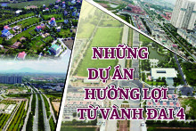 Loạt dự án của 'đại gia' BĐS Vingroup, Geleximco, HUD, DIA,... hưởng lợi từ vành đai 4