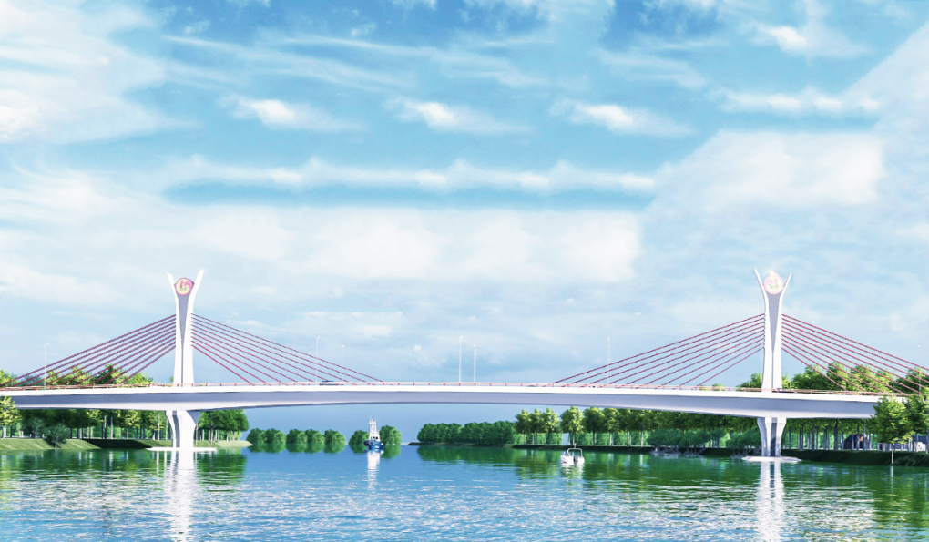 Long An khởi công xây cầu 576 tỷ bắc qua sông Vàm Cỏ Tây - Ảnh 1. Long An khởi công xây cầu 576 tỷ bắc qua sông Vàm Cỏ Tây - Ảnh 1.