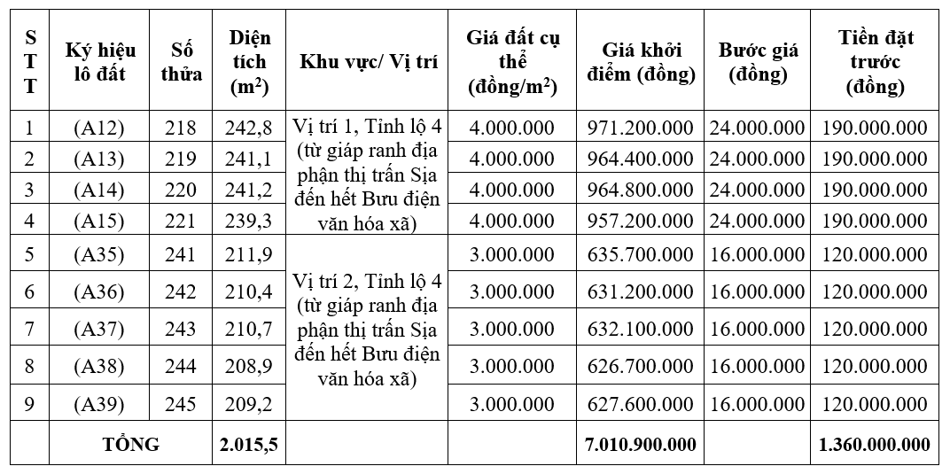 Đấu giá 17 lô đất tại huyện Quảng Điền, Thừa Thiên Huế, khởi điểm từ 438 triệu đồng/lô - Ảnh 1. Đấu giá 17 lô đất tại huyện Quảng Điền, Thừa Thiên Huế, khởi điểm từ 438 triệu đồng/lô - Ảnh 1.