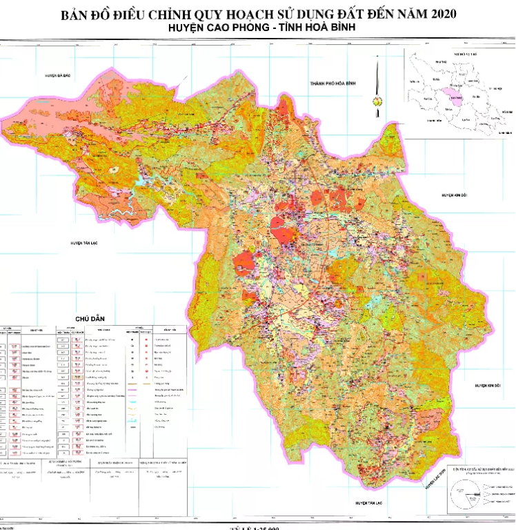 Bản đồ quy hoạch sử dụng đất huyện Cao Phong, tỉnh Hòa Bình - Ảnh 2.
