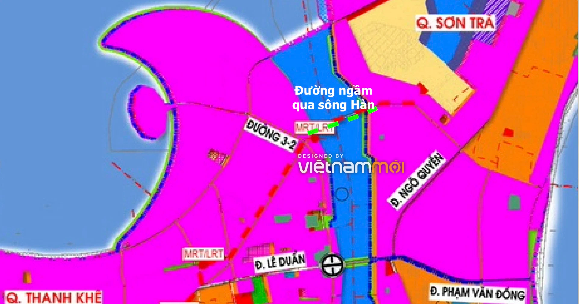 Vị trí Đà Nẵng quy hoạch làm đường ngầm qua sông Hàn, sân bay quốc tế - Ảnh 1. Vị trí Đà Nẵng quy hoạch làm đường ngầm qua sông Hàn, sân bay quốc tế - Ảnh 1.