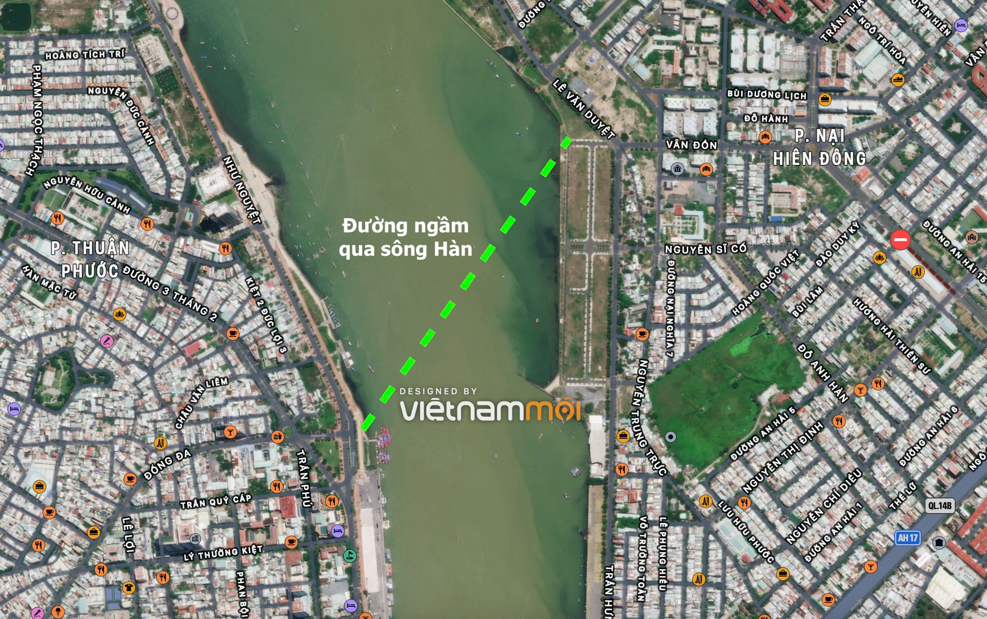 Vị trí Đà Nẵng quy hoạch làm đường ngầm qua sông Hàn, sân bay quốc tế - Ảnh 2. Vị trí Đà Nẵng quy hoạch làm đường ngầm qua sông Hàn, sân bay quốc tế - Ảnh 2.