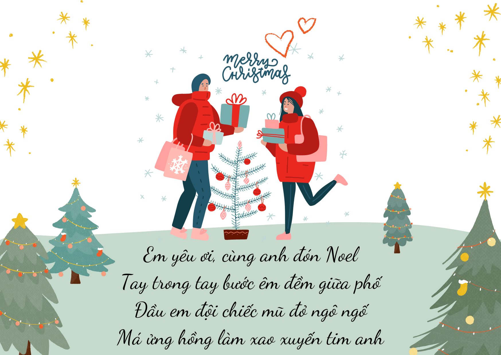 7 bài thơ chúc Giáng sinh người yêu ngắn gọn và ngọt ngào năm 2021 - Ảnh 1. 7 bài thơ chúc Giáng sinh người yêu ngắn gọn và ngọt ngào năm 2021 - Ảnh 1.