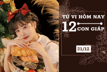 Tử vi hàng ngày hôm nay 21/12 của 12 con giáp: Tý gặp chút rắc rối, Tỵ gia đạo hài hòa, êm ấm