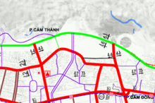 Bản đồ quy hoạch giao thông phường Cẩm Tây, TP Cẩm Phả, Quảng Ninh