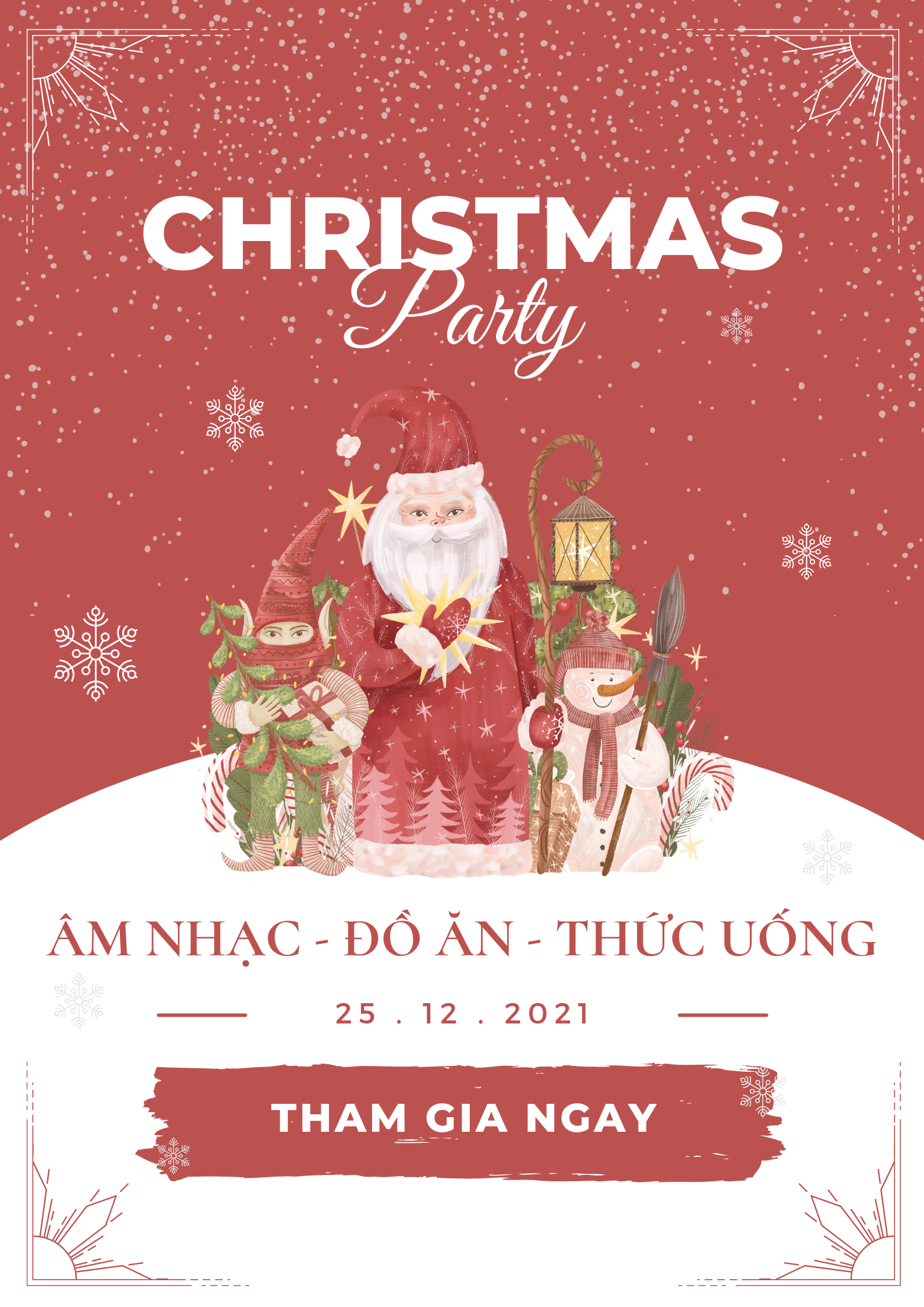 Top 25 mẫu poster Giáng sinh đẹp mắt cho mùa lễ năm 2021 - Ảnh 8.
