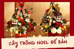 Xu hướng trang trí cây thông Noel để bàn vừa tiết kiệm, vừa ấn tượng năm 2021