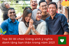 Top 30 lời chúc Giáng sinh ý nghĩa dành tặng bạn thân trong năm 2021