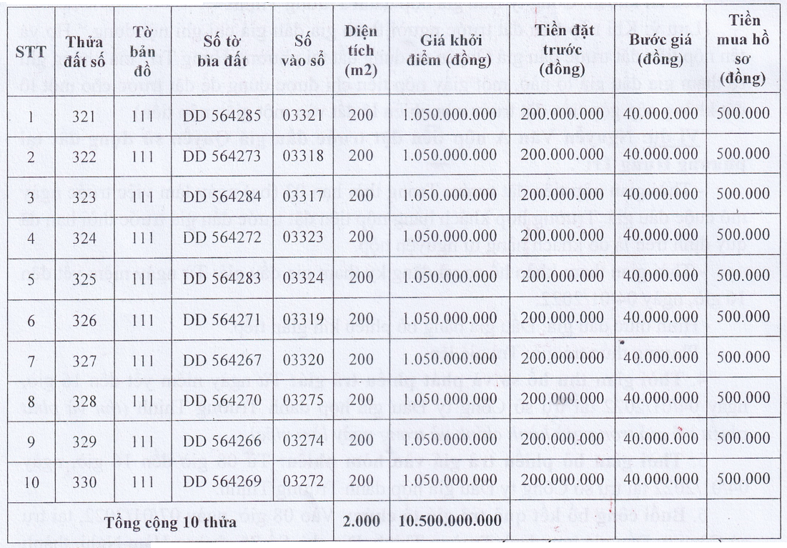 Thị xã Kỳ Anh, Hà Tĩnh đấu giá 10 thửa đất, khởi điểm hơn 1 tỷ đồng/thửa - Ảnh 1. Thị xã Kỳ Anh, Hà Tĩnh đấu giá 10 thửa đất, khởi điểm hơn 1 tỷ đồng/thửa - Ảnh 1.