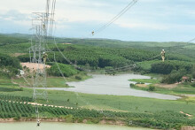 Chuẩn bị đấu nối đường dây 500kV trục Vũng Áng – Quảng Trạch - Dốc Sỏi - Pleiku 2 vào lưới điện quốc gia