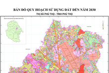 Bản đồ quy hoạch sử dụng đất thị xã Phú Thọ, tỉnh Phú Thọ