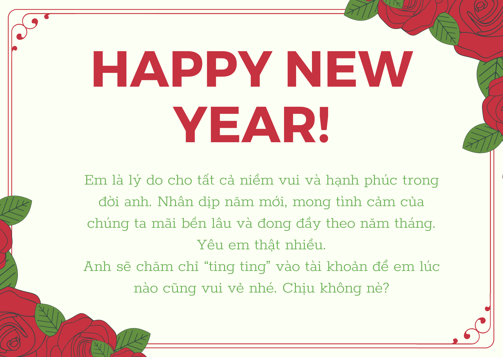 Top 20 lời chúc Tết Dương lịch 2022 ngọt ngào và ý nghĩa dành cho vợ - Ảnh 2. Top 20 lời chúc Tết Dương lịch 2022 ngọt ngào và ý nghĩa dành cho vợ - Ảnh 2.