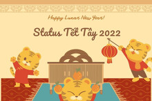 Top 25 status hài hước và ý nghĩa về Tết Tây 2022