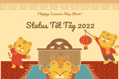 Top 25 status hài hước và ý nghĩa về Tết Tây 2022
