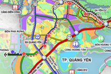 Bản đồ quy hoạch giao thông thị xã Quảng Yên, Quảng Ninh
