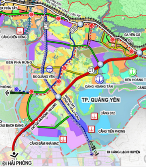 Bản đồ quy hoạch giao thông thị xã Quảng Yên, Quảng Ninh - Ảnh 2.