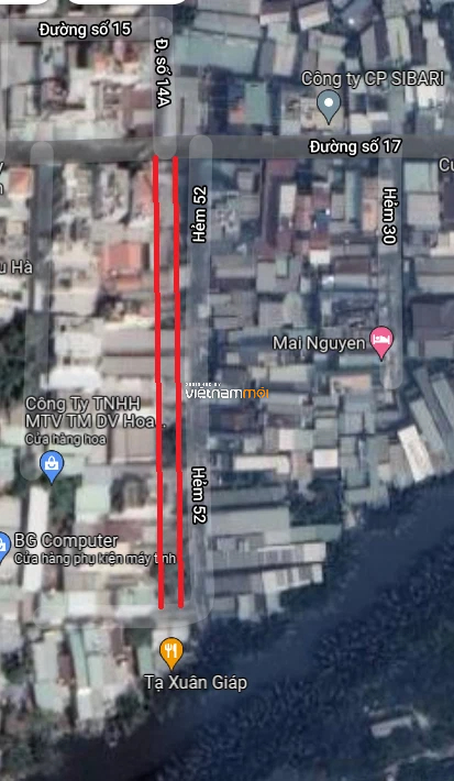 Đường sẽ mở theo quy hoạch ở phường Tân Thuận Tây, quận 7, TP HCM (phần 1) - Ảnh 5. Đường sẽ mở theo quy hoạch ở phường Tân Thuận Tây, quận 7, TP HCM (phần 1) - Ảnh 5.