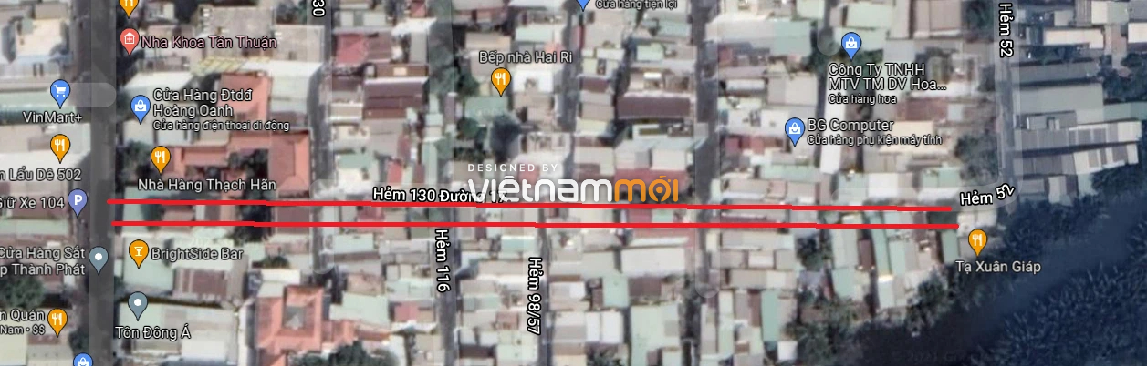 Đường sẽ mở theo quy hoạch ở phường Tân Thuận Tây, quận 7, TP HCM (phần 1) - Ảnh 7. Đường sẽ mở theo quy hoạch ở phường Tân Thuận Tây, quận 7, TP HCM (phần 1) - Ảnh 7.