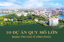 10 dự án quy mô lớn đang tìm nhà đầu tư ở Vĩnh Phúc