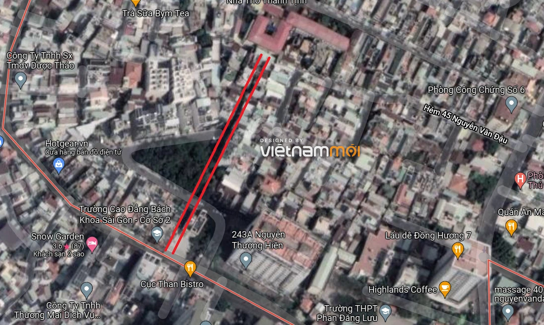 Đường sẽ mở theo quy hoạch ở phường 6, quận Bình Thạnh, TP HCM (phần 1) - Ảnh 3. Đường sẽ mở theo quy hoạch ở phường 6, quận Bình Thạnh, TP HCM (phần 1) - Ảnh 3.