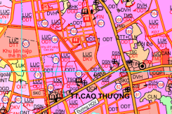 Bản đồ quy hoạch giao thông thị trấn Cao Thượng, huyện Tân Yên, tỉnh Bắc Giang đ030