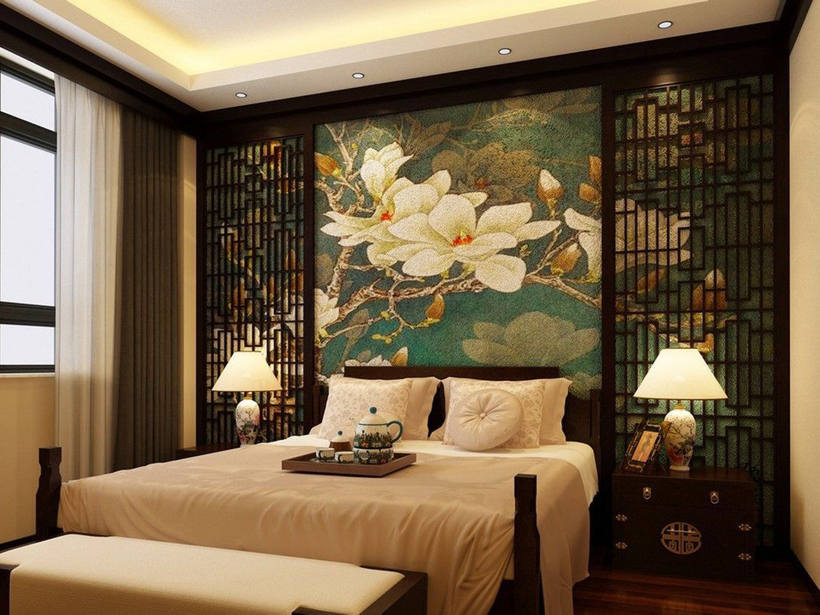 Gợi ý cách trang trí phòng ngủ theo phong cách Trung Quốc chuẩn đẹp - Ảnh 3. Gợi ý cách trang trí phòng ngủ theo phong cách Trung Quốc chuẩn đẹp - Ảnh 3.