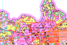 Bản đồ quy hoạch giao thông thị trấn Nhã Nam, huyện Tân Yên, tỉnh Bắc Giang đến năm 2030