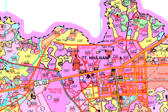 Bản đồ quy hoạch sử dụng đất thị trấn Nhã Nam, huyện Tân Yên, tỉnh Bắc Giang đến năm 2030