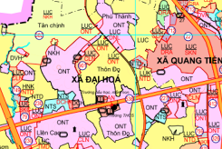 Bản đồ quy hoạch sử dụng đất xã Đại Hóa, huyện Tân Yên, tỉnh Bắc Giang đến năm 2030