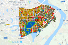 Bản đồ quy hoạch Phân khu H2-4 Hà Nội, quận Hai Bà Trưng, Hoàng Mai, Thanh Xuân và huyện Thanh Trì