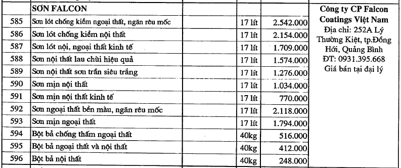 Giá sơn tường tại Quảng Bình mới nhất - Ảnh 14.