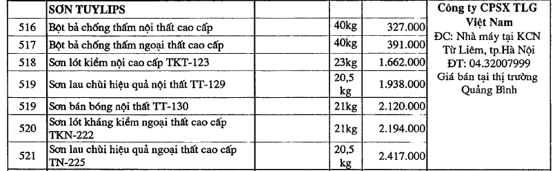 Giá sơn tường tại Quảng Bình mới nhất - Ảnh 6.