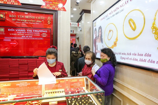 'Phố vàng' ở Thủ đô kém sắc hơn mọi năm trong ngày vía Thần Tài 2021 - Ảnh 12. 'Phố vàng' ở Thủ đô kém sắc hơn mọi năm trong ngày vía Thần Tài 2021 - Ảnh 12.