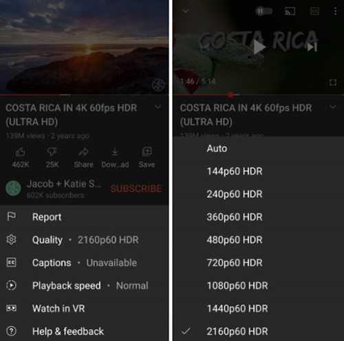 Youtube hỗ trợ điện thoại Android phát lại video với chất lượng 4K - Ảnh 1. Youtube hỗ trợ điện thoại Android phát lại video với chất lượng 4K - Ảnh 1.