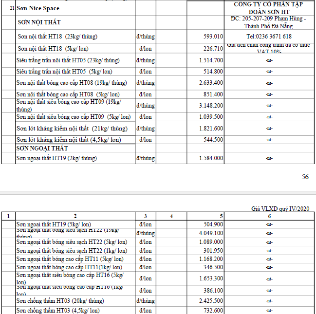 Giá sơn tường tại Đà Nẵng mới nhất - Ảnh 51. Giá sơn tường tại Đà Nẵng mới nhất - Ảnh 51.