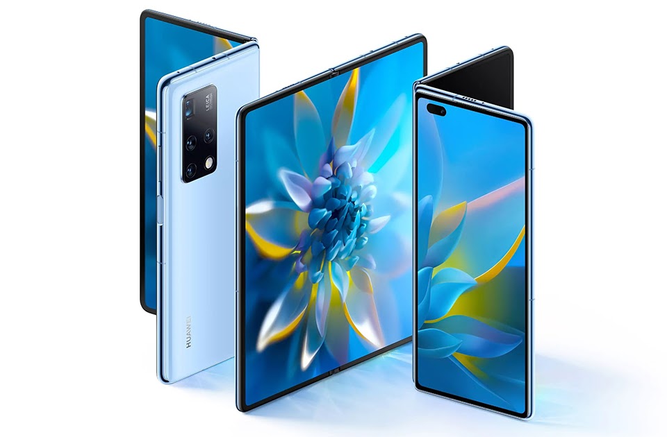 Huawei Mate X2 thiết kế màn hình gập giống Z Fold2 - Ảnh 1.