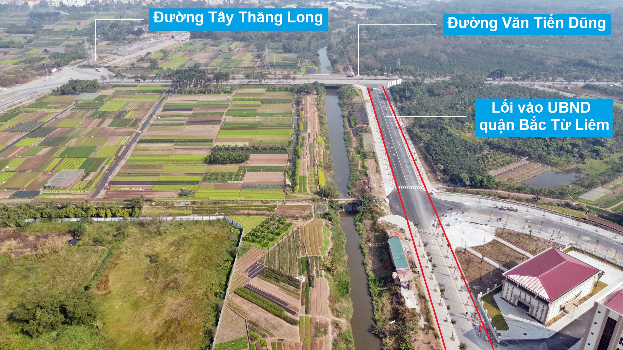 Đường sẽ mở theo quy hoạch ở phường Minh Khai, Bắc Từ Liêm, Hà Nội (phần 2) - Ảnh 3. Đường sẽ mở theo quy hoạch ở phường Minh Khai, Bắc Từ Liêm, Hà Nội (phần 2) - Ảnh 3.