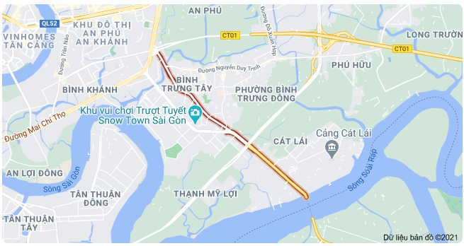 Giá đất đường Nguyễn Thị Định, TP Thủ Đức, TP HCM - Ảnh 1.