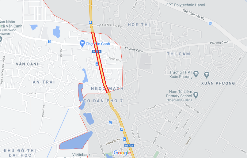 Giá đất đường Tỉnh lộ 70, Hoài Đức, Hà Nội - Ảnh 1.
