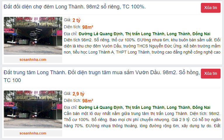 Giá đất ở tại đô thị đường Lê Quang Định, Long Thành, Đồng Nai - Ảnh 4.