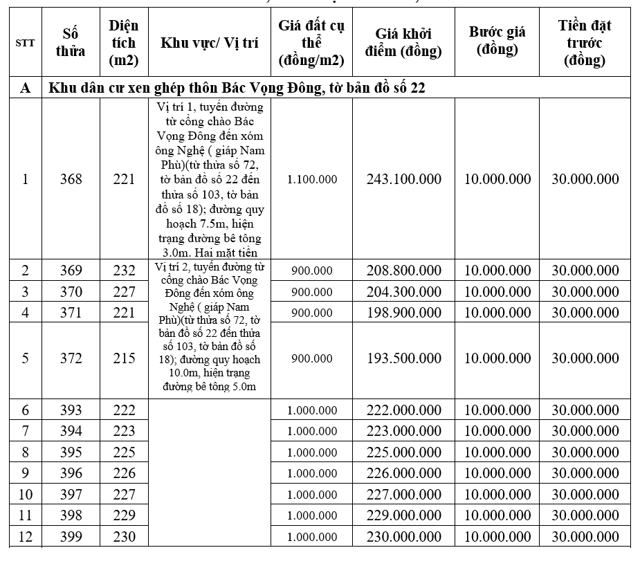 Đấu giá 20 lô đất tại huyện Quảng Điền, Thừa Thiên Huế - Ảnh 1.