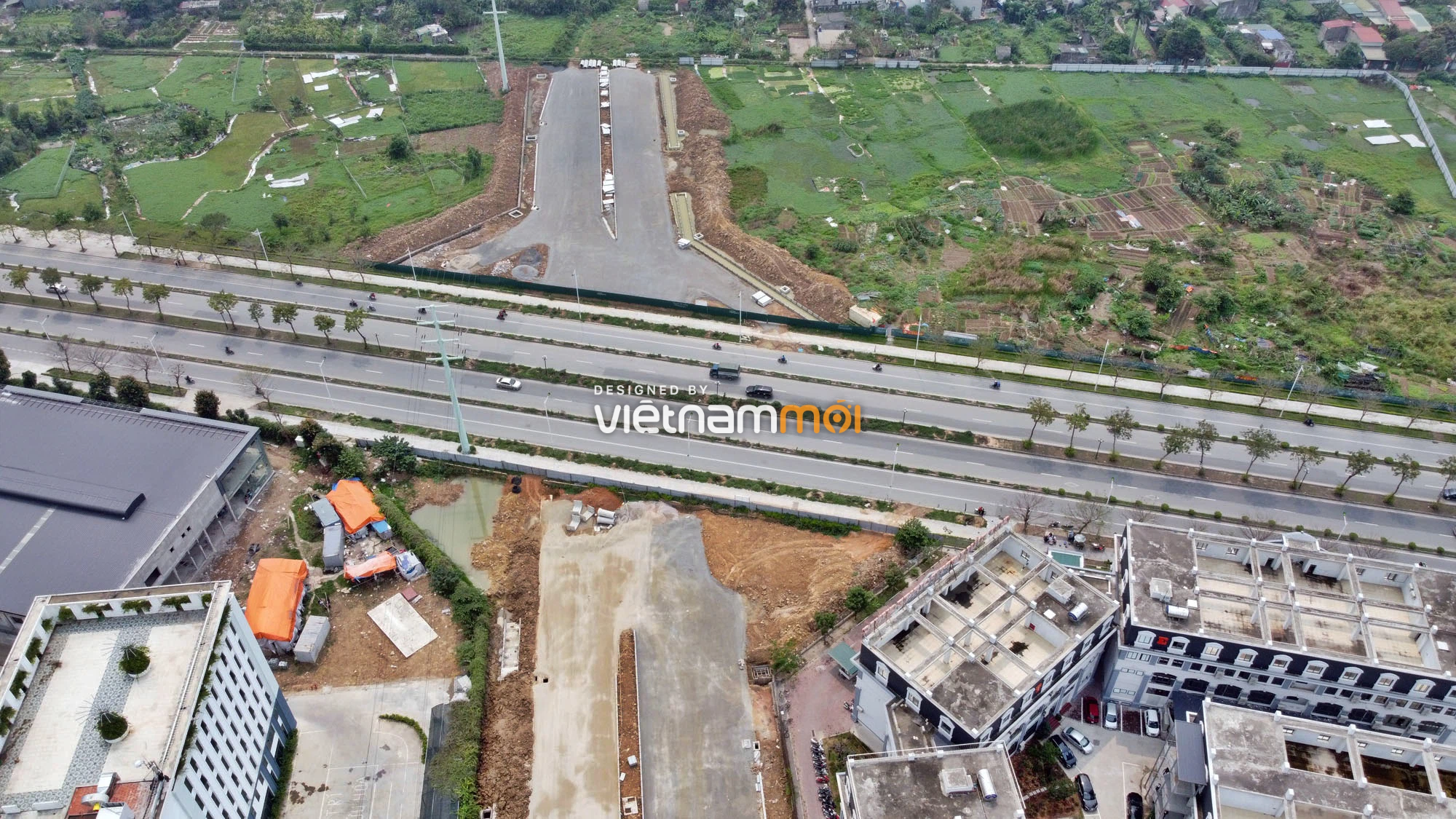 Đường đang mở theo quy hoạch ở Hà Nội: Toàn cảnh đường từ THCS Nam Từ Liêm đi QL32 - Ảnh 9. Đường đang mở theo quy hoạch ở Hà Nội: Toàn cảnh đường từ THCS Nam Từ Liêm đi QL32 - Ảnh 9.