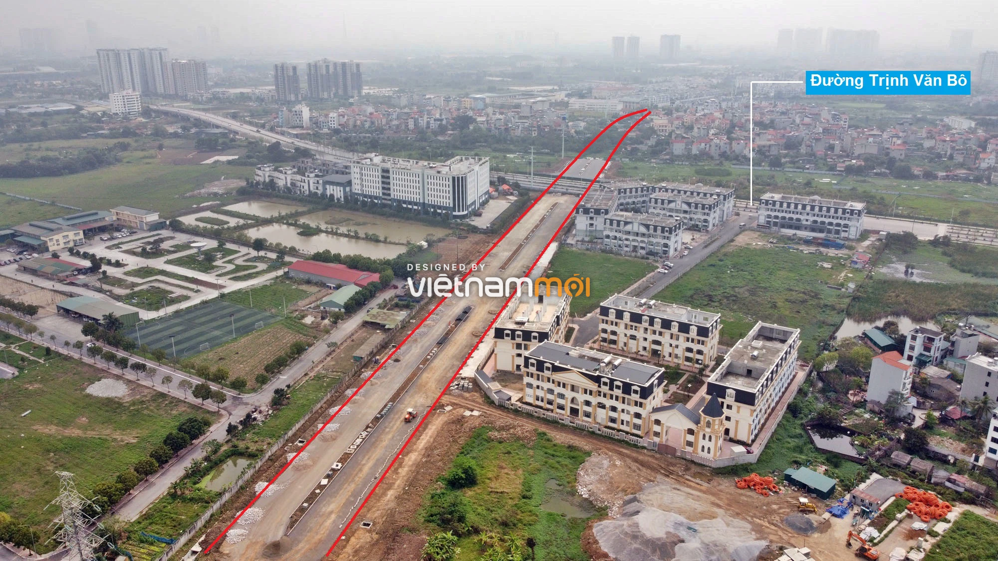 Đường đang mở theo quy hoạch ở Hà Nội: Toàn cảnh đường từ THCS Nam Từ Liêm đi QL32 - Ảnh 12. Đường đang mở theo quy hoạch ở Hà Nội: Toàn cảnh đường từ THCS Nam Từ Liêm đi QL32 - Ảnh 12.