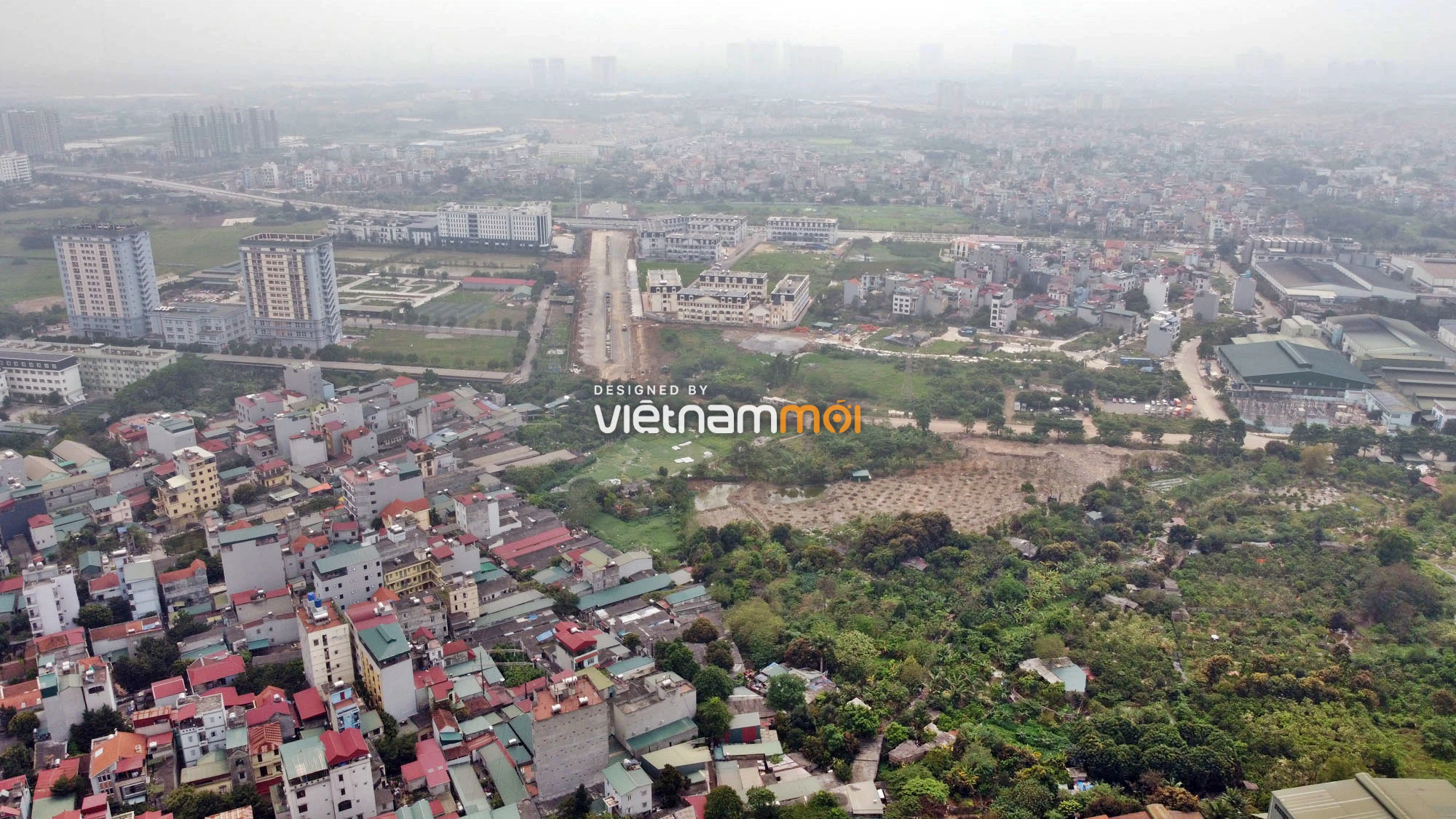 Đường đang mở theo quy hoạch ở Hà Nội: Toàn cảnh đường từ THCS Nam Từ Liêm đi QL32 - Ảnh 17. Đường đang mở theo quy hoạch ở Hà Nội: Toàn cảnh đường từ THCS Nam Từ Liêm đi QL32 - Ảnh 17.