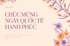 Gợi ý những lời chúc và thiệp chúc mừng nhân ngày Quốc tế Hạnh phúc