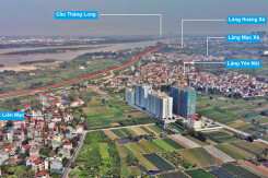 Toàn cảnh hiện trạng Phân khu đô thị sông Hồng trên địa bàn quận Bắc Từ Liêm