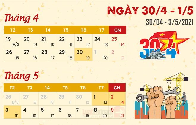 Giỗ tổ Hùng Vương ngày mấy? Lịch nghỉ lễ Giỗ tổ Hùng Vương và 30/4 - 1/5 năm 2021 - Ảnh 4. Giỗ tổ Hùng Vương ngày mấy? Lịch nghỉ lễ Giỗ tổ Hùng Vương và 30/4 - 1/5 năm 2021 - Ảnh 4.
