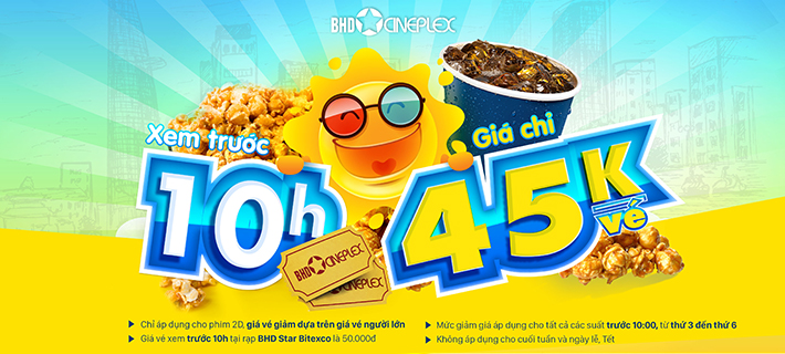 Khuyến mãi vé xem phim tháng 3: CGV đồng giá 45.000, BHD giảm 50% khi thanh toán qua ứng dụng - Ảnh 8. Khuyến mãi vé xem phim tháng 3: CGV đồng giá 45.000, BHD giảm 50% khi thanh toán qua ứng dụng - Ảnh 8.